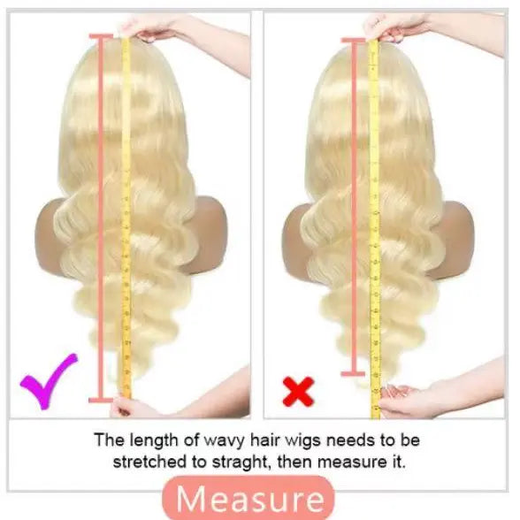 Hot Star 613 Blonde & Neon Red Human Hair Wig, 180% Density, 13×6 HD Transparent Lace Front, Glueless Brazilian Hair with Pre-Plucked Hairline, Available in Straight and Body Wave Styles